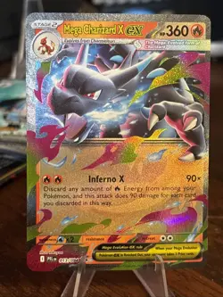 Pokemon Mega Charizard X Ex 013/094 Phantasmal Flames Double Rare NM EX Holo - Image 1