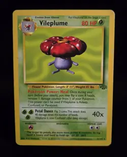 Pokemon TCG - VILEPLUME - 31/64 - RARE - UNLIMITED - JUNGLE (1999) - WOTC - MP - Image 1