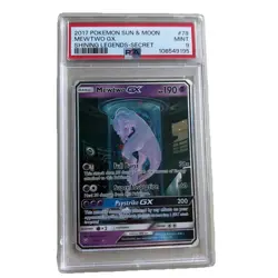Pokemon TCG Mewtwo GX #78 PSA 9 - Image 1