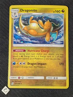 Dragonite 151/236 - Cosmos Holo Costco Exclusive Unified Minds Pokemon TCG NM - Image 1