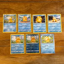 7X Psyduck Pokemon TCG Bundle - No Duplicates - XY to Modern - Image 1