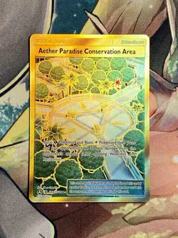 Aether Paradise Conservation Area SV87/SV94 Gold Hidden Fates NM+ Pokemon TCG - Image 1