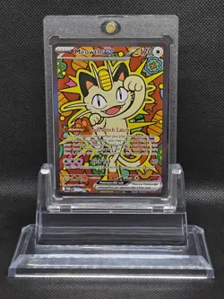 Meowth EX 121/088 Perfect Order Pokemon TCG Full Art Illustration Rare - Image 1