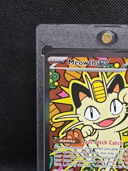Meowth EX 121/088 Perfect Order Pokemon TCG Full Art Illustration Rare - Image 2