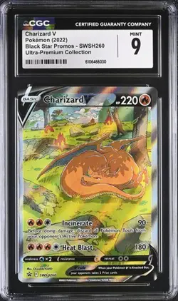 Pokemon Charizard V SWSH 260 English Promo vgl. PSA CGC 9 - Image 1