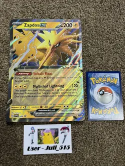 Pokemon TCG Zapdos EX SVP049 Holo Jumbo Black Star Promo Rare - Image 1