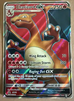 Pokemon Charizard GX SM60 Full Art Black Star Promo - Image 1