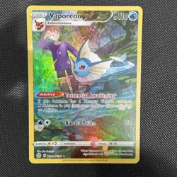 Pokemon Vaporeon TG02/TG30 Brilliant Stars Trainer Gallery Ultra Rare Full Art - Image 1
