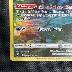 Pokemon Vaporeon TG02/TG30 Brilliant Stars Trainer Gallery Ultra Rare Full Art - Image 5