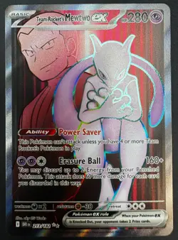 Pokemon 213/182 Team, Rocket's Mewtwo ex - pack fresh - quick ship - top loaded - Image 1