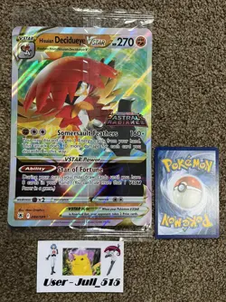 Pokemon Hisuian Decidueye VSTAR Sword & Shield 084/189 Jumbo Black Star Promo - Image 1