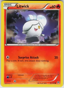 Pokemon Litwick 21/135 Plasma Storm Normal card - Image 1