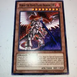 Horus The Black Flame Dragon LV8 MISPRINT Crimped LCYW-EN199 Yu-Gi-Oh! - Image 1
