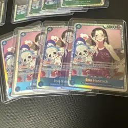 One Piece Card Game Lot 16 Holo Cards Luffy Kaido Boa Hancock Law NM - Image 5
