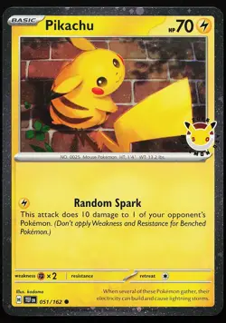 Pikachu (Pokemon Day 2026) 051/162 Holo Stamped Promo Pokemon Card - Image 1