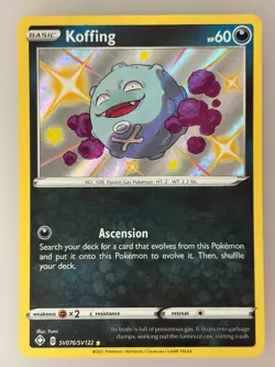 Koffing - SV076/SV122 - Pokemon Shining Fates Sword Shield Shiny Rare Card NM - Image 1