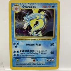 Gyarados 6/102 Holo Rare Base Set Pokemon Card (2) - Image 1
