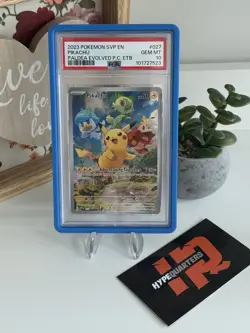 Paldea Evolved Pokemon Center Promo #027 Pikachu 2023 Pokemon PSA 10 - Image 1