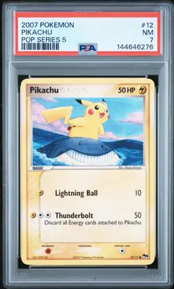 2007 Pokemon Pop Series 5 #12 Pikachu Pop Series 5 PSA 7 - Image 1