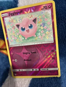 2019 POKEMON SUN & MOON HIDDEN FATES 41 JIGGLYPUFF-REVERSE FOIL Mint Condition - Image 4