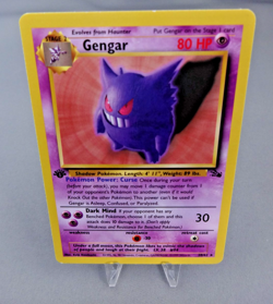 Gengar 20/62 Rare 1st Edition Fossil Series of Pokemon TCG from 1999 - Good cond - Image 2