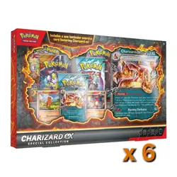 Pokemon TCG - Charizard ex Special Collection Box - Sealed Case Of 6 - Image 1