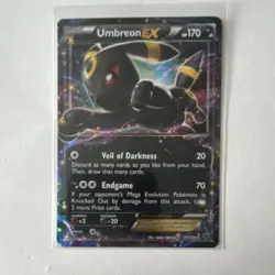 Pokemon Umbreon EX Ultra Rare Holo 55/124 170 HP Fates Collide English TCG - Image 1