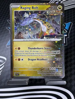 Raging Bolt 111/142 Stellar Crown Stamp BestBuy Cosmos Holo Promo Pokemon TCG NM - Image 4