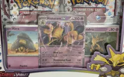 POKEMON TCG SCARLET & VIOLET 151 ALAKAZAM EX COLLECTION with 4 Booster Packs - Image 4