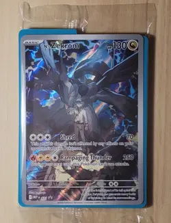 Pokemon N's Zekrom Full Art Holo Promo MEP (Sealed) - Image 1