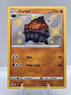 Carkol SV068/SV122 Shiny Rare Shining Fates Shiny Vault Pokemon NM - Image 1