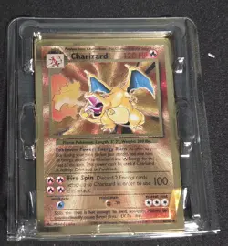2021 Pokemon Celebrations Charizard Ultra-Premium Collection Gold Metal Promo #4 - Image 2