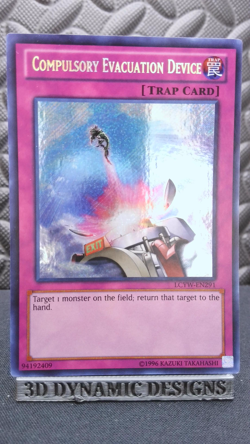 | Yugioh Compulsory Evacuation Device LCYW-EN291 Secret Rare Yugis World NM 🔥 | - Image 1