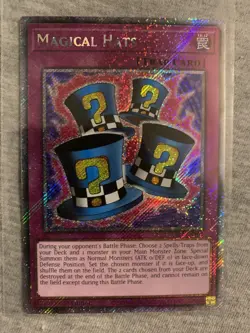 YUGIOH MAGICAL HATS RA03-EN107 PLATINUM SECRET 1ST EDITION - Image 1