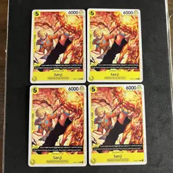 OP09-105 Sanji X4 Playset One Piece Card Game Emperors In The New World - Image 1