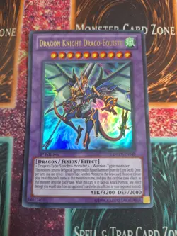 Yu-Gi-Oh! TCG Dragon Knight Draco-Equiste DREV-EN038 Ultra Rare 1st Edition LP - Image 1