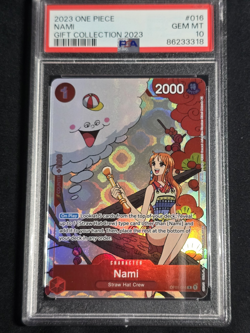 2023 One Piece Nami OP01-016 Gift Collection PSA 10 GEM MINT Promo - Image 1