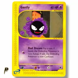 Gastly 109/165 - 2002 Expedition e-Reader Uncommon Pokemon Card VLP - Image 1