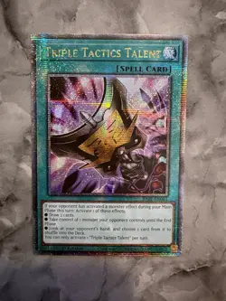 Triple Tactics Talent Quarter Century Secret Rare Card RA01-EN063 NM 1st - Image 1