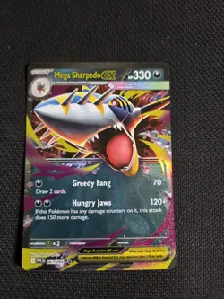 Mega Sharpedo ex 061/094 Pokemon Card! - Image 1