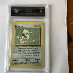Pokemon card, Neo Discovery Smeargle 11/75 Holo graded 8 NM. - Image 1