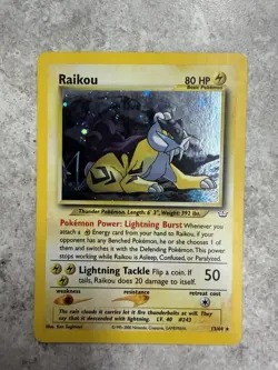 Pokemon Raikou 13/64 Neo Revelation Holo Rare Card 2000 The Pokemon Company - Image 1