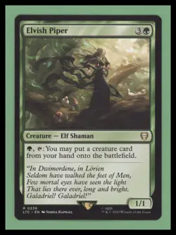 1 x Elvish Piper - Commander: The Lord of the Rings - NM-Mint - MTG - Image 1
