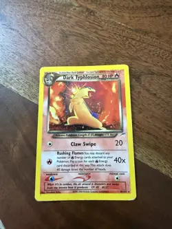 Pokemon TCG Dark Typhlosion Neo Destiny 10/105 Holo Rare Unlimited - Image 1