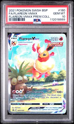 Flareon Vmax SWSH180 Premium Black Star Promo Pokemon PSA 10 *889 - Image 1