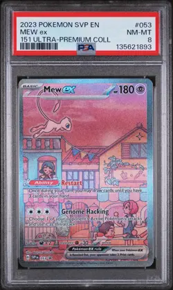 Mew EX 053/165 151 Ultra-premium Collection Pokemon PSA 8 *893 - Image 1