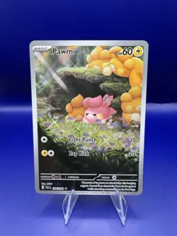 Pawmi 226/091 Paldean Fates Illustration Rare Full Art Pokemon - Image 1