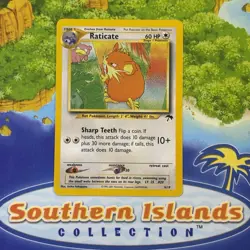 Pokemon Vintage Southern Islands Raticate 6/18 Rare Promo English Tcg - Image 1