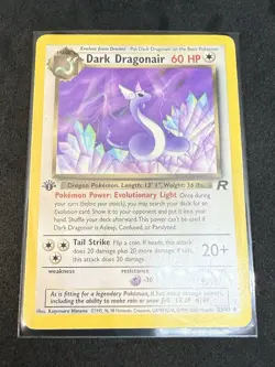 Pokemon TCG 1st Edition Dark Dragonair Uncommon Team Rocket 33/82 - Image 2