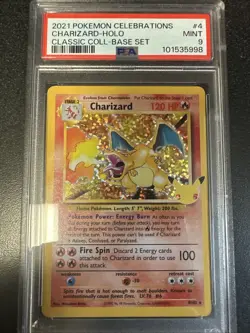 2021 POKEMON CELEBRATIONS COLLECTION #4 CHARIZARD-HOLO CLASSIC COLL-BASE Rare - Image 3